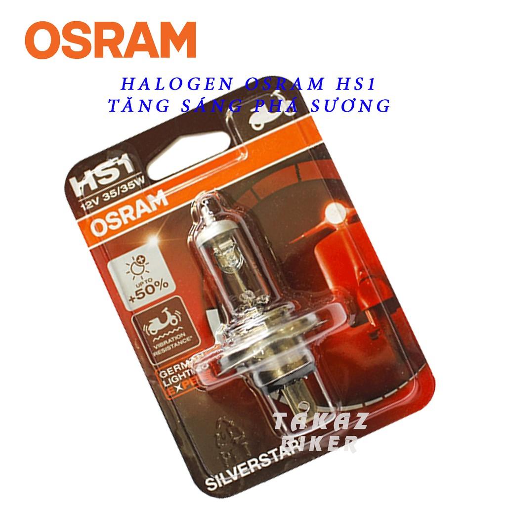 Bóng đèn HAL OSRAM HS1 Air Blade, Wave RS , Exciter , Vison tăng sáng +50% màu trắng 64185SVS-01B 35/35W 12V