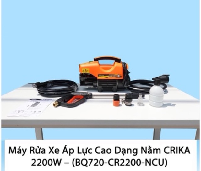 Máy rửa xe đa năng áp lực cao Crika 2200w Lõi Đồng