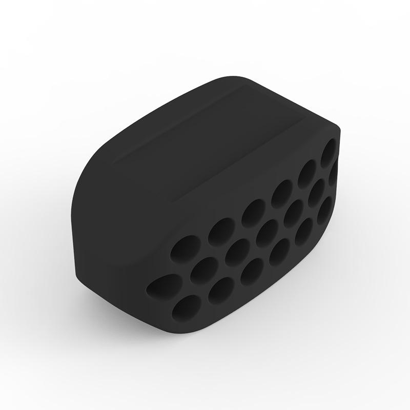 Face Jaw Muscle Pritsiser Thực phẩm Lớp Silicone Huấn luyện viên Facial Dòng mặt Bố trí Đun nhẹ Thiết bị tập thể dục làm đẹp Wrinkle Color: black