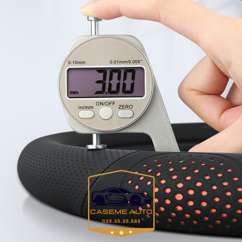 Bọc Vô Lăng Ô Tô D-Cut Da Nappa Cao Cấp 3D Siêu Mỏng Thoáng Khí Chống Trơn Trượt - Hàng Nhập Khẩu