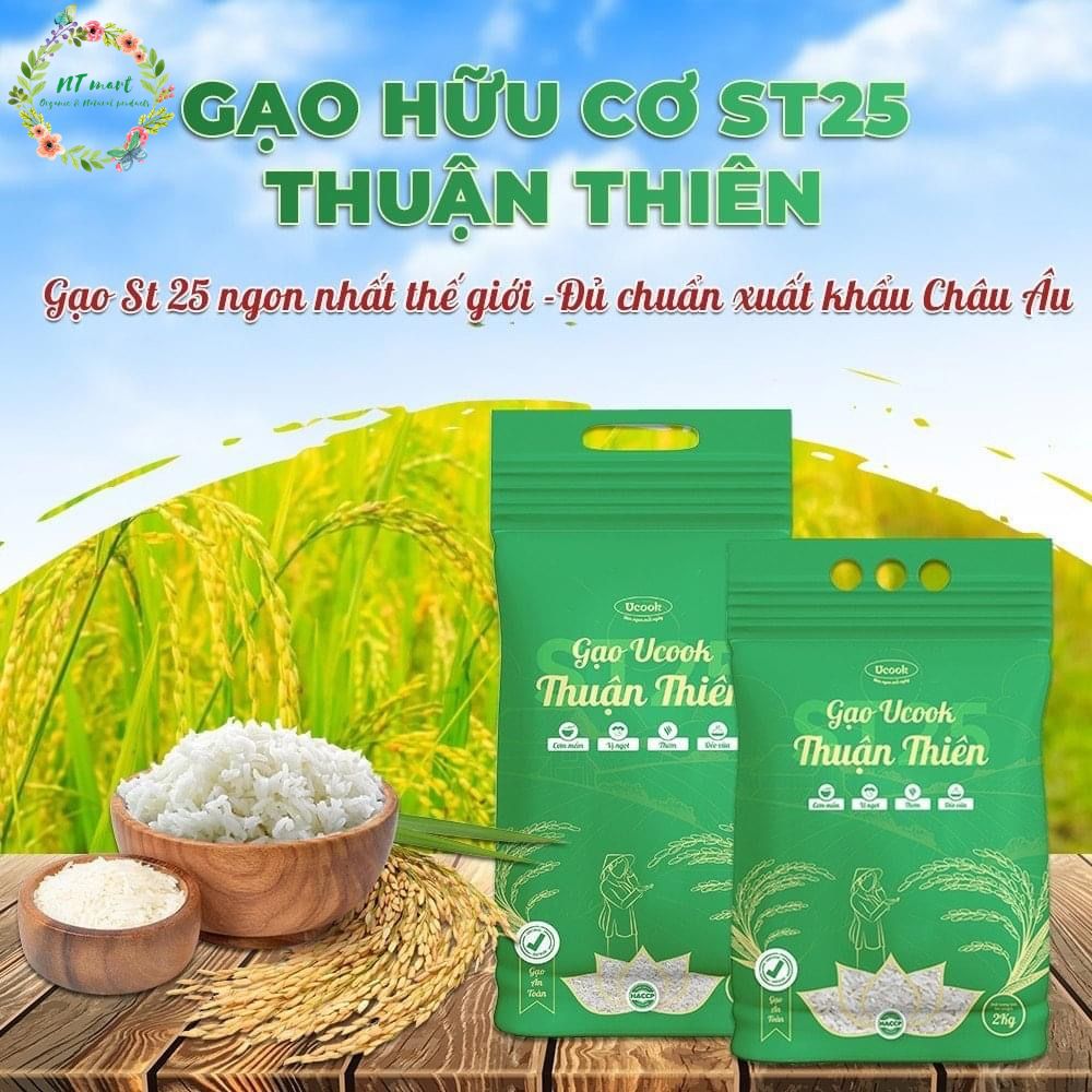 Gạo hữu cơ ST25 - Ucook 10kg