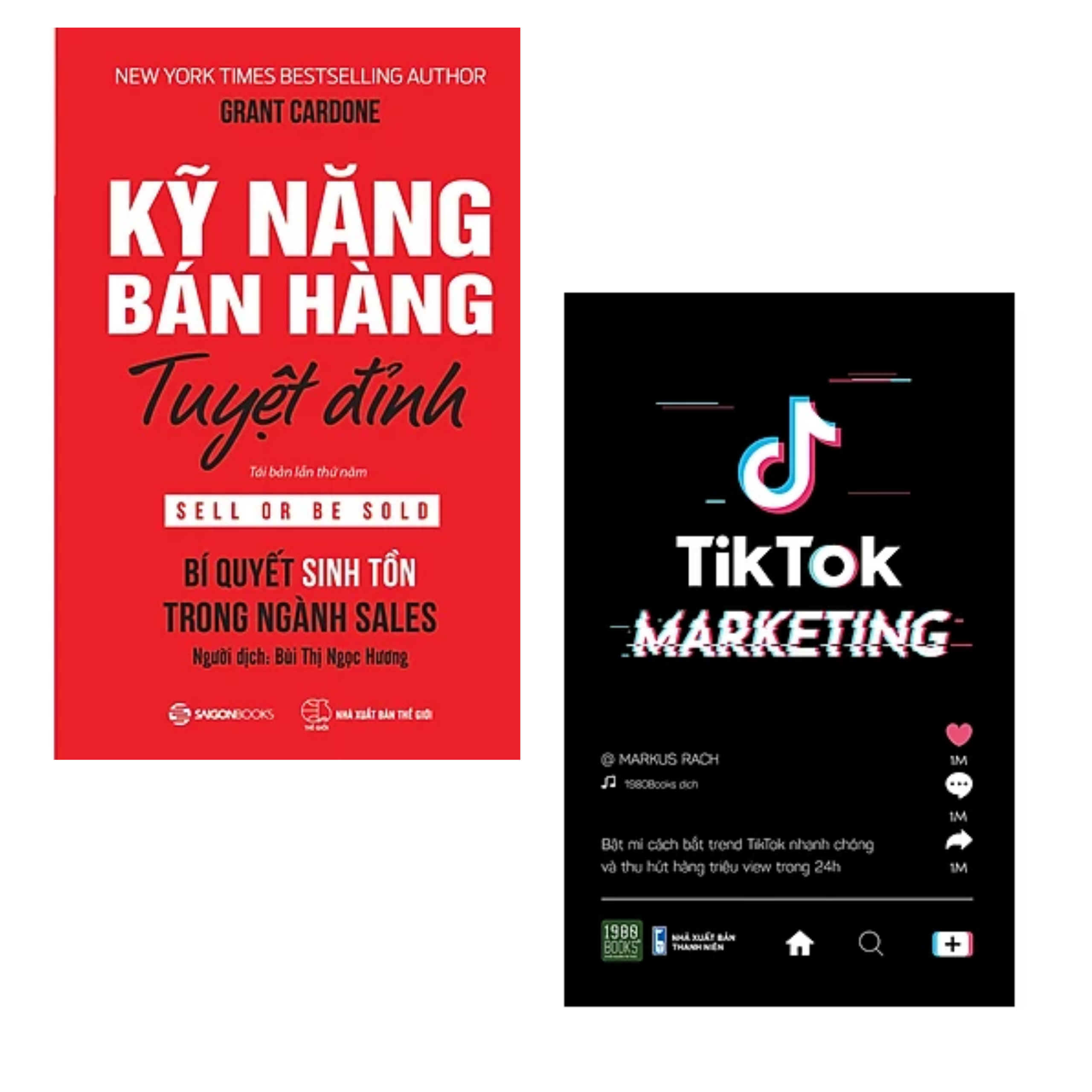Combo 2 Cuốn Sách Marketing - Bán Hàng Tiktok Marketing Kỹ Năng Bán Hàng Tuyệt Đỉnh Tái Bản
