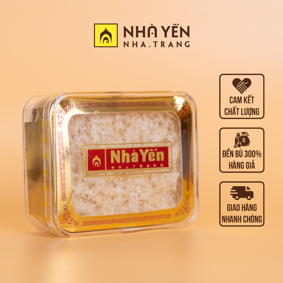 Đặc Sản Khánh Hòa - Tổ Yến Trắng Tinh Chế Vụn - Nhà Yến Nha Trang - Hộp 50 Gram - Yến Vụn Tinh Chế - Tổ Yến Sào Tinh Chế - Hàng Chính Hãng