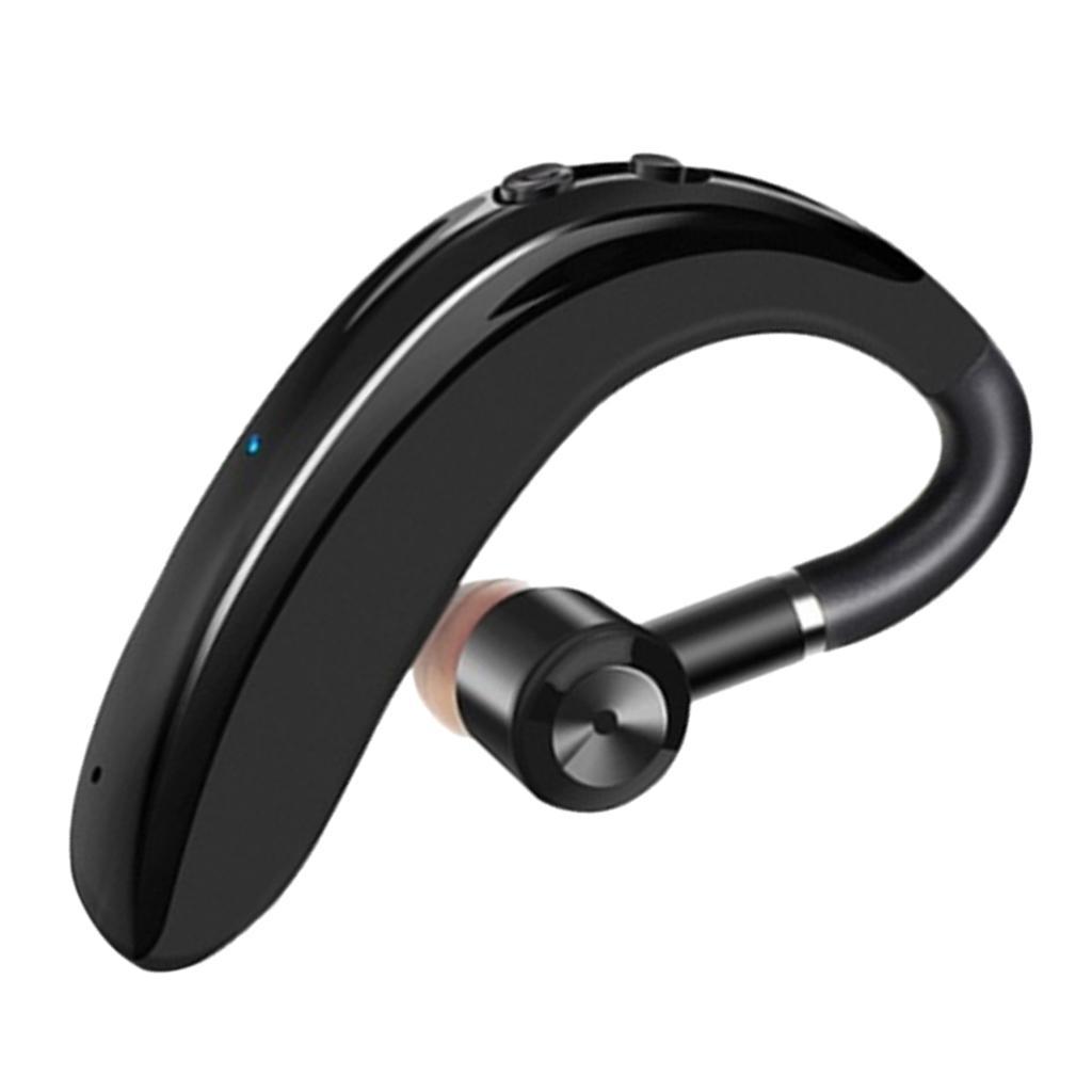 Bluetooth Waterproof hook Headset Earphone with Mic Black