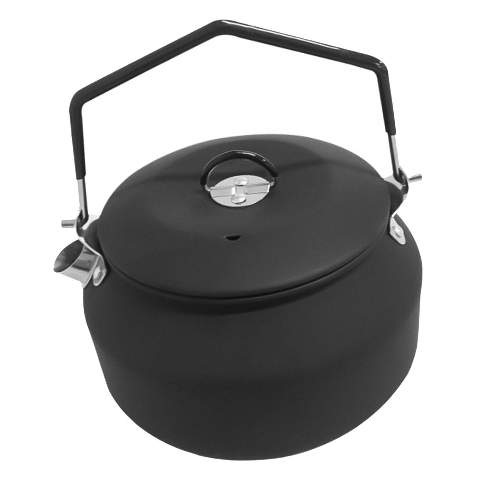 1.1L Outdoor Camping Kettle, Stainless Steel Tea Kettle, Compact Lightweight Coffee Pot