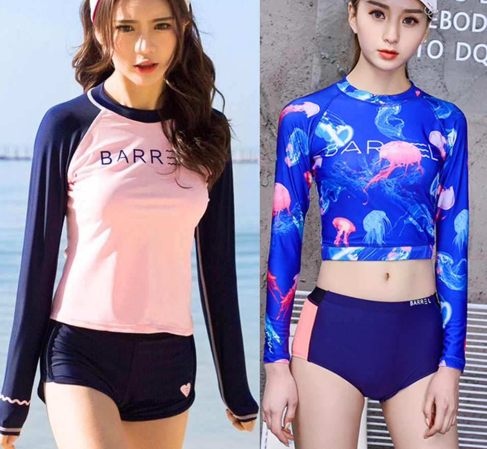 Hình ảnh Bikini Hai Mảnh Đồ Bơi Tay Dài Che Nắng MHAT045 MayHomes Form Chuẩn Thun Bốn Chiều Co Giãn Tốt