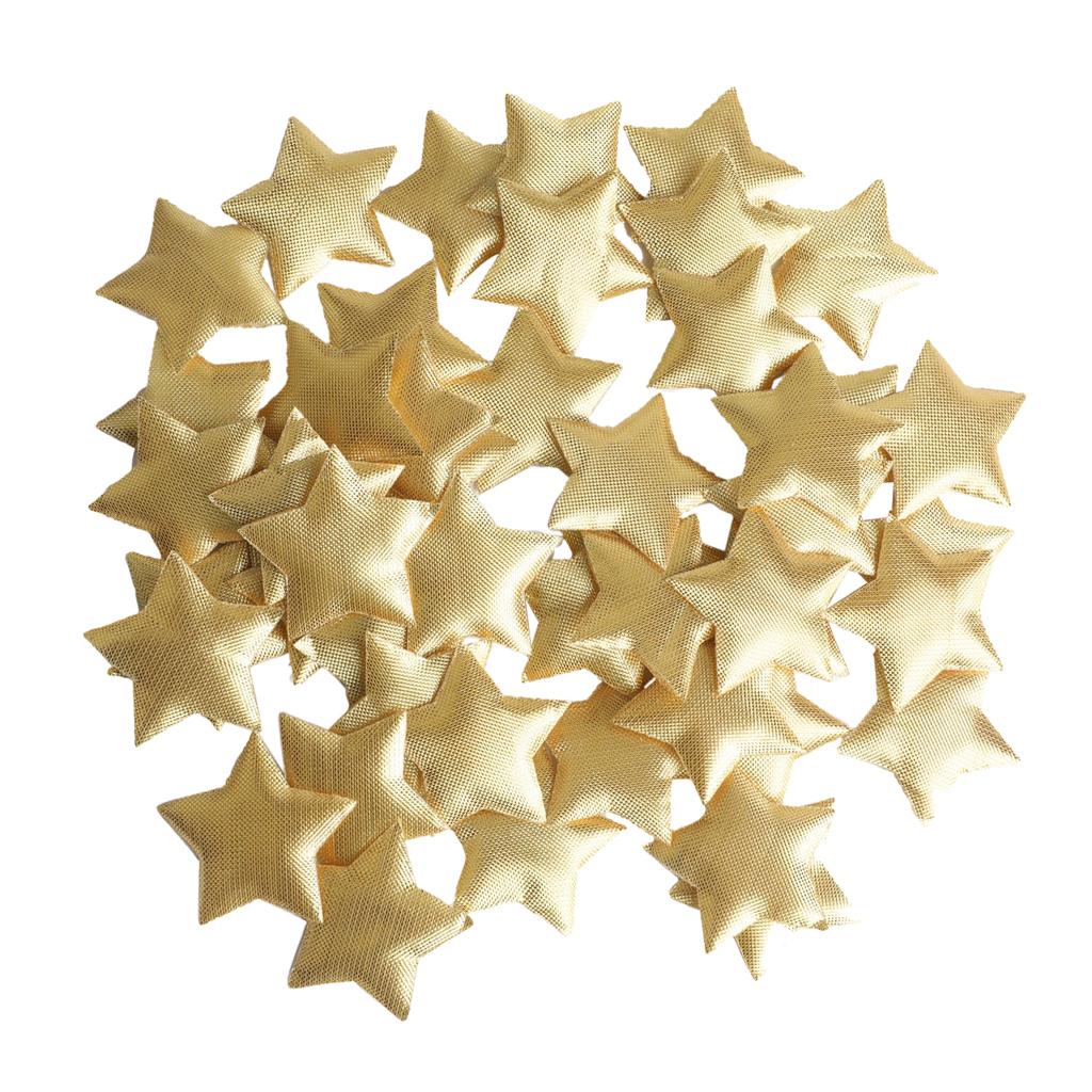 100PCS GOLDEN GLITTER STAR CONFETTI SPRINKLE HANGING CEILING WEDDING DECOR