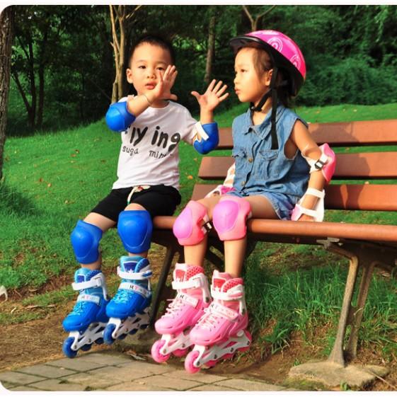 Giày trượt Patin, Giày Patin trẻ em tặng mũ và đồ bảo hộ , Mua 1 tặng 3, Giảm giá sốc 50%