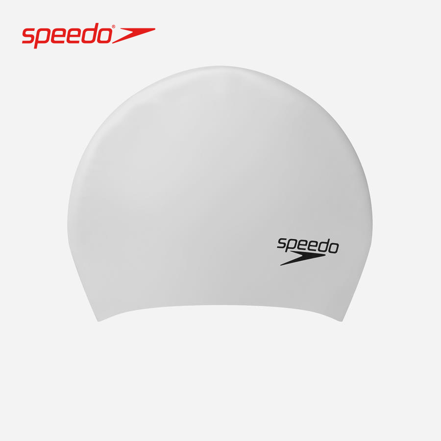 Nón bơi unisex Speedo LONG HAIR CAP AU SILVER - 8-0616814561