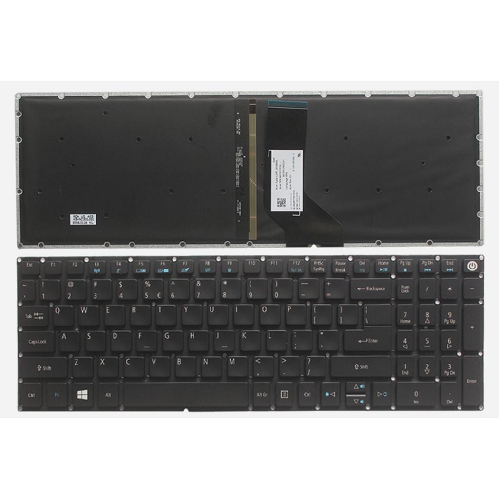 Replacement US English Layout Keyobard + Backlit for Acer Aspire E5-722 Desktop