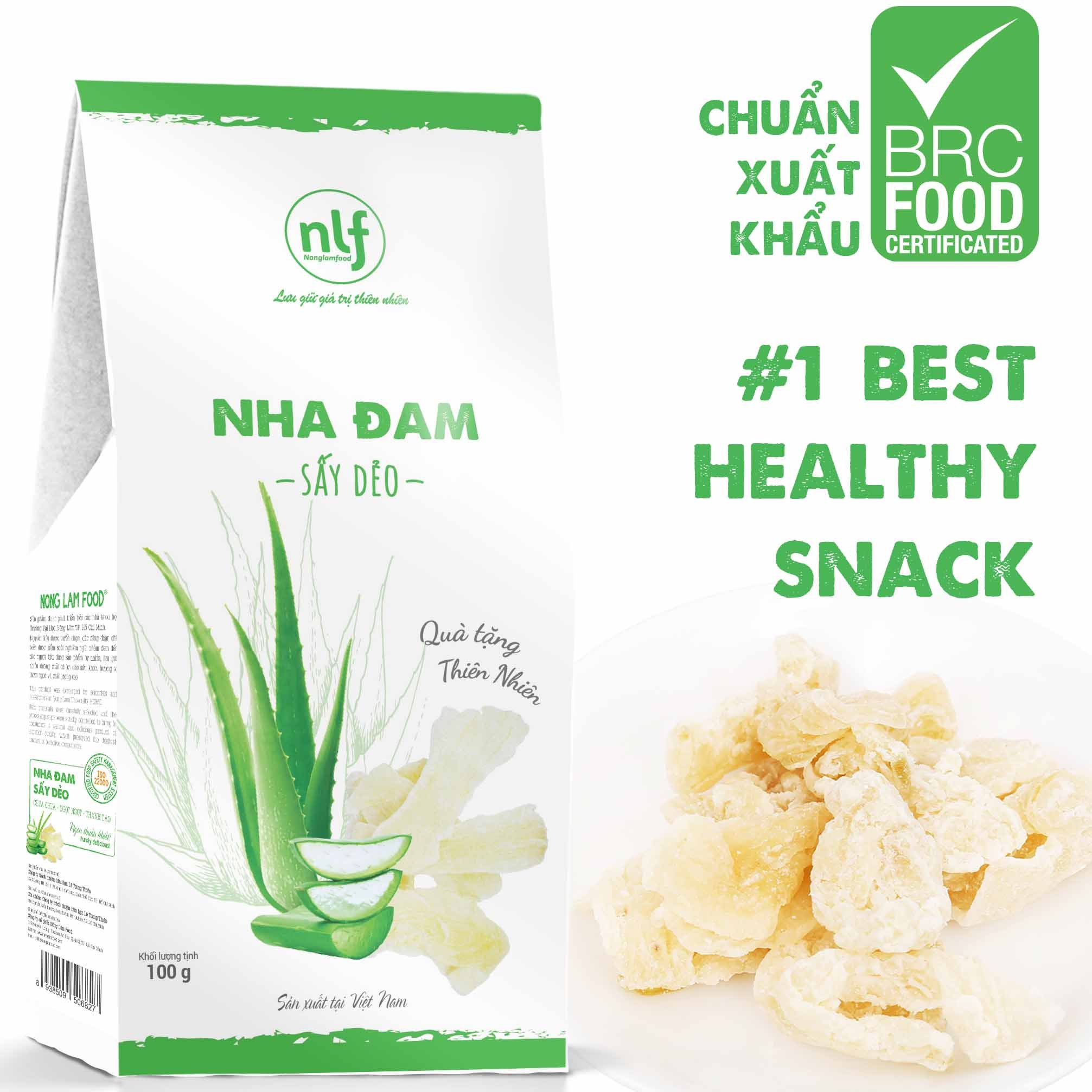 [MUA 3 TẶNG 1] Nha Đam Sấy Dẻo Nonglamfood Hộp 100g | Ăn vặt tốt cho sức khỏe | Trái cây sấy dẻo dinh dưỡng ăn liền