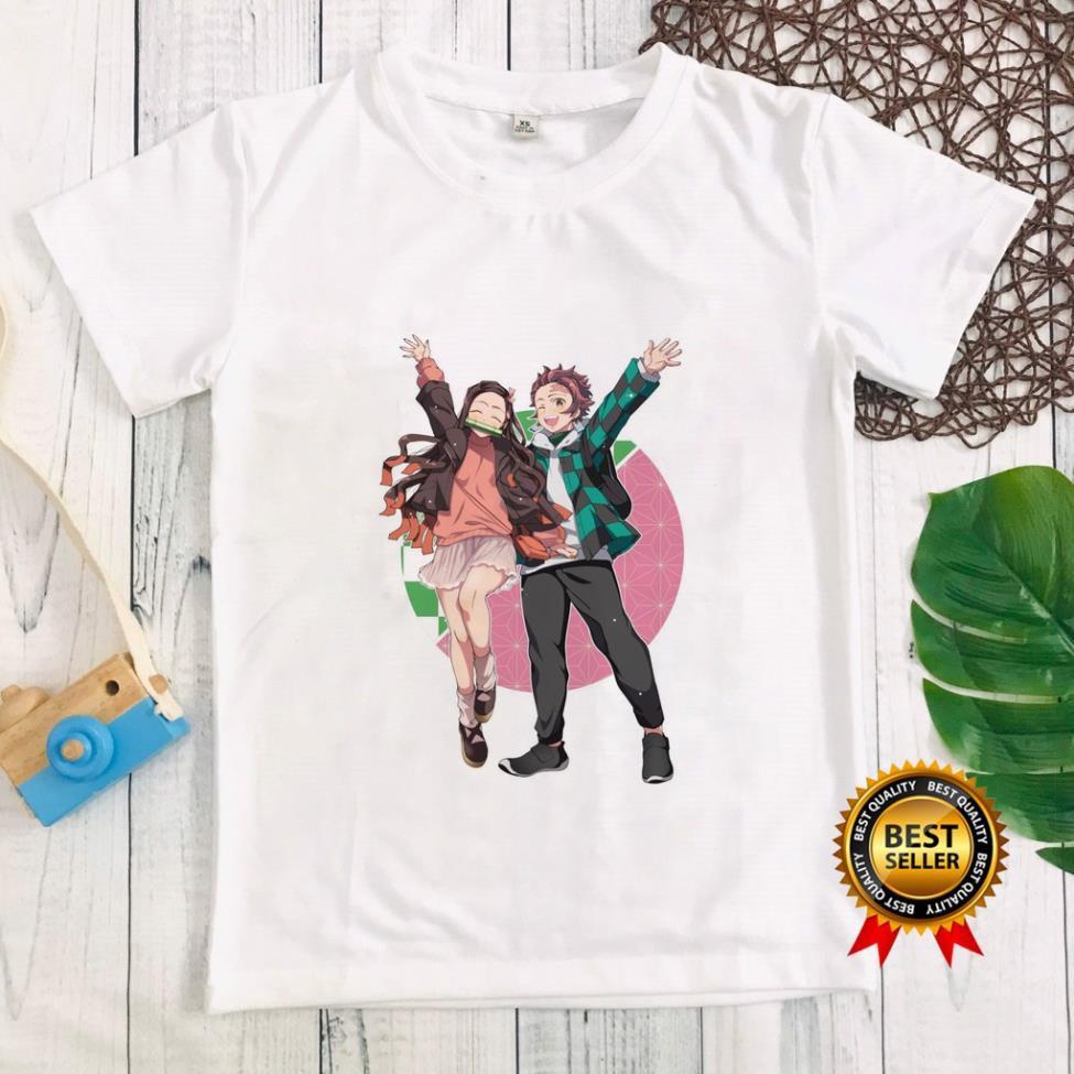 HOT Áo thun cặp đôi Kimetsu No Yaiba cực dễ thượng siêu nét