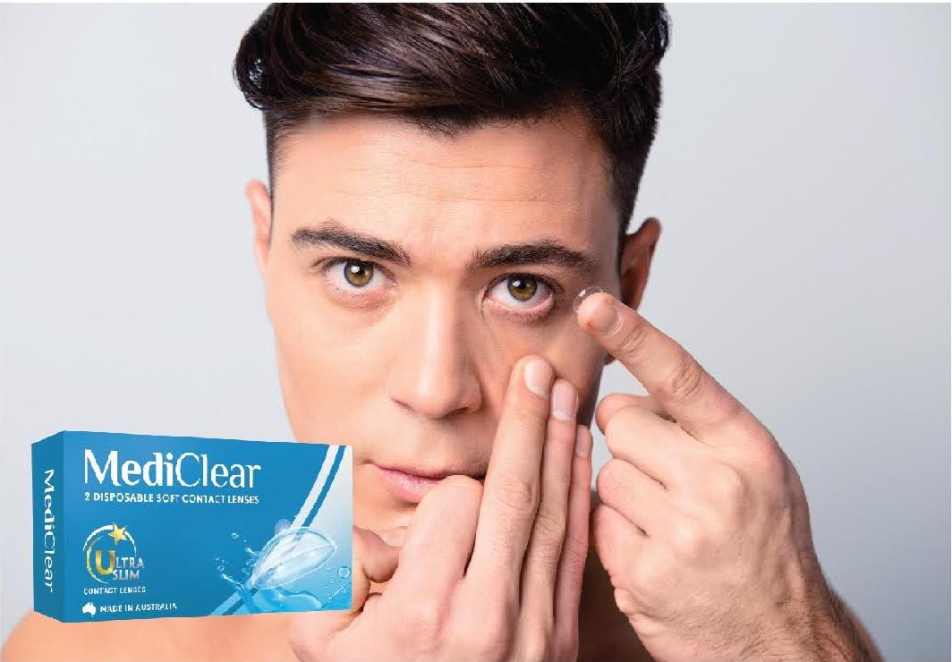 Kính Áp Tròng Australia Cận Thị Không Màu Mediclear 3 Tháng