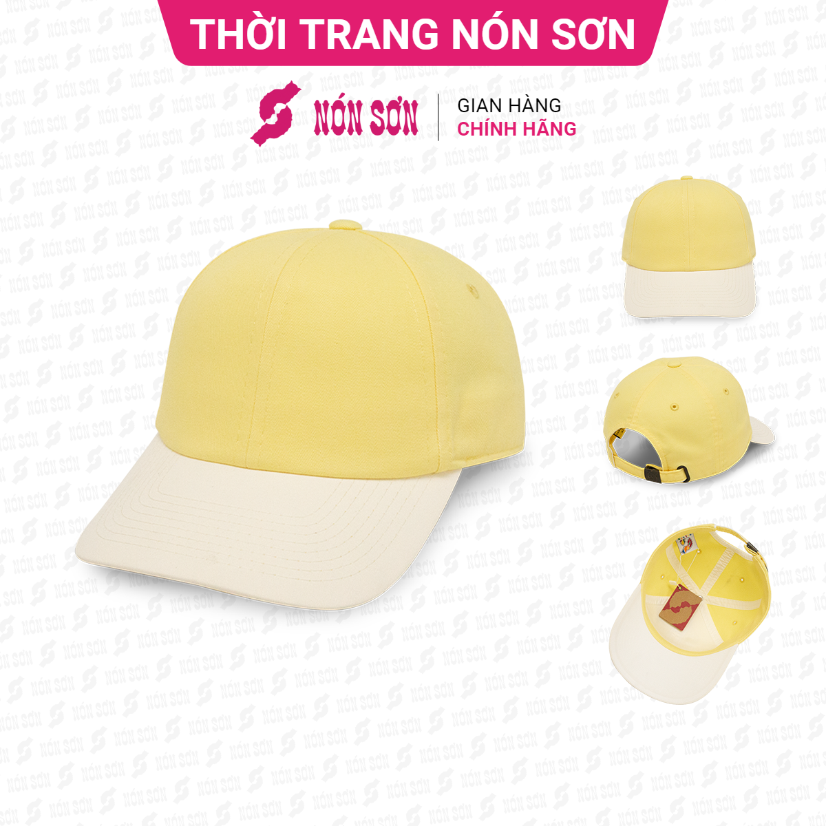 Mũ kết lưỡi trai nam nữ thời trang NÓN SƠN MC024A-VG2P