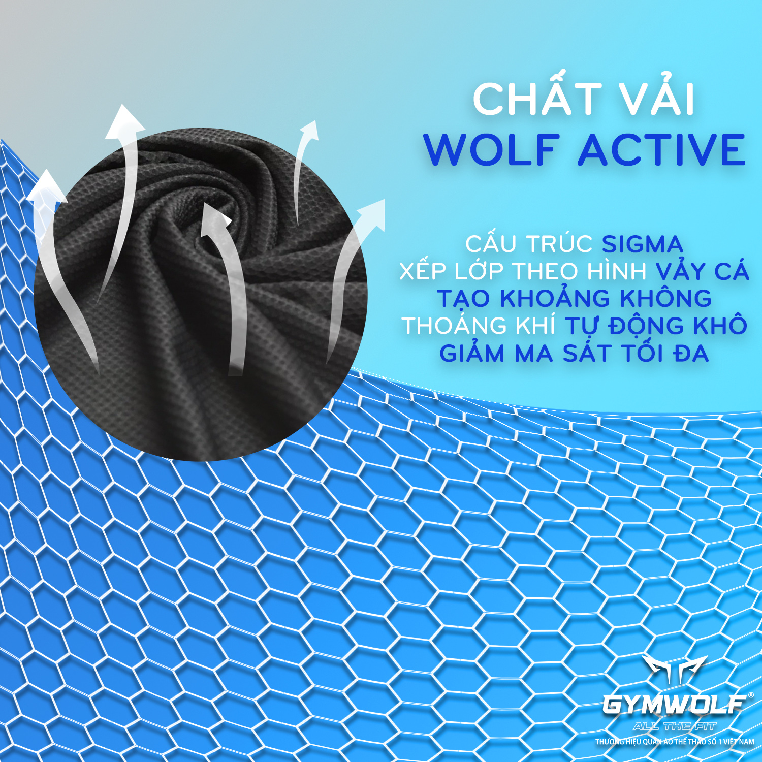 Áo Chạy Bộ Gymwolf, Áo Chạy Bộ Nam, Nữ, Chất Vải Wolf Active Nhẹ, Quick Dry, Áo Chạy Co Giãn 4 Chiều