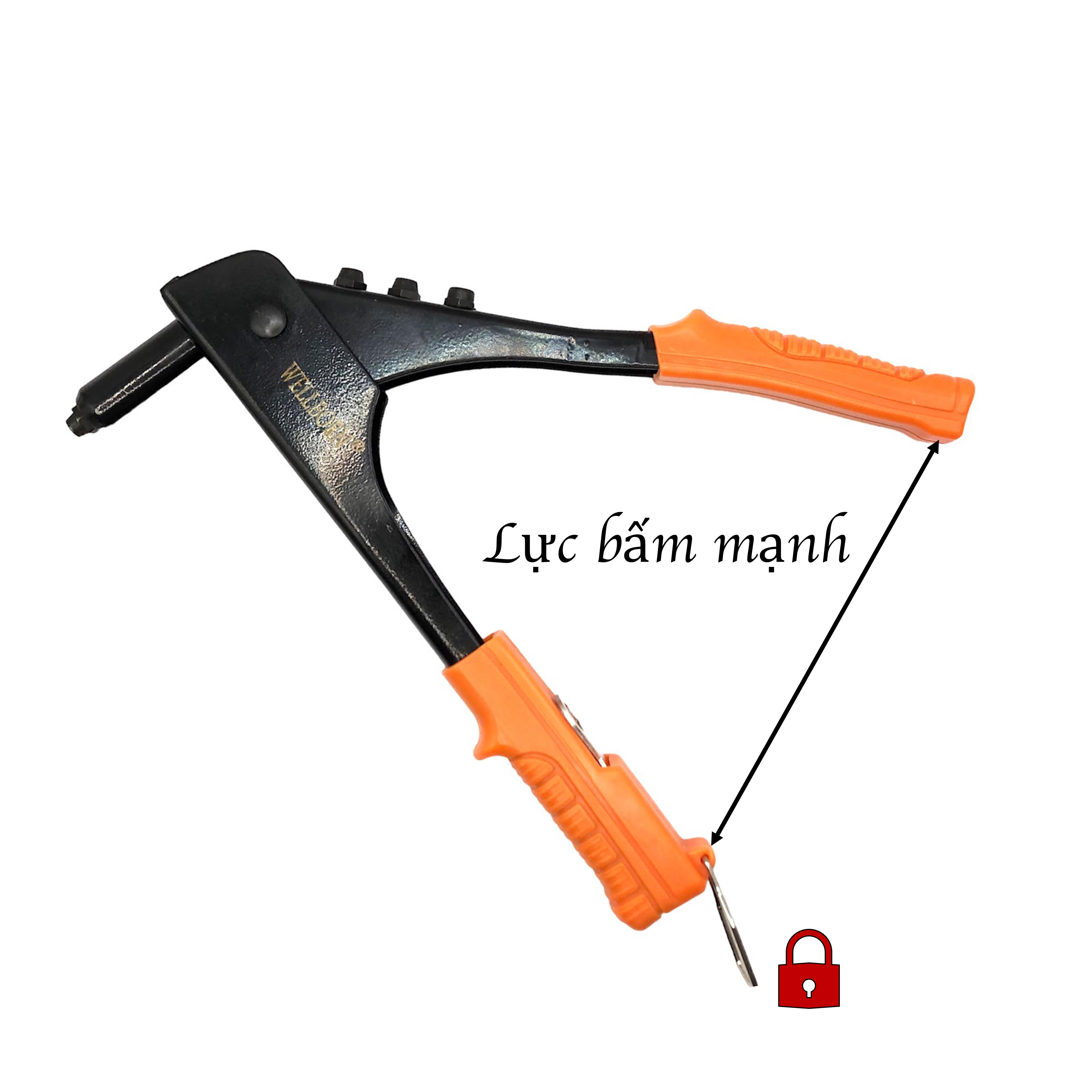 Kìm bắn đinh tán cầm tay - Kìm rút đinh sử dụng phổ biến trong sửa chữa và may mặc - Kích thước đầu đinh 2.4mm, 3.2mm, 4.0mm, 4.8mm