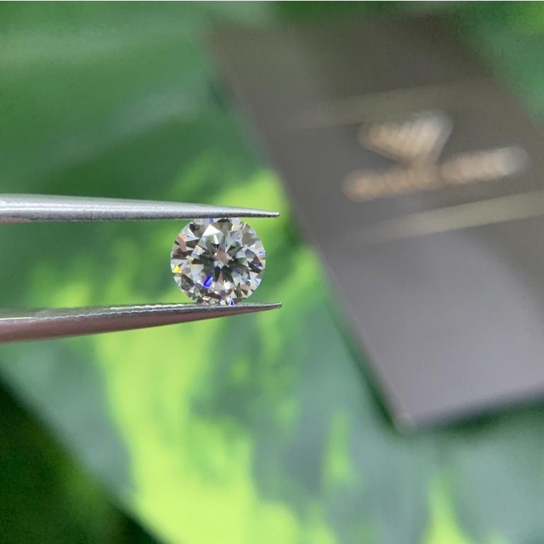 (Size 6.3ly) Kim cương Nhân tạo Mỹ Moissanite nước D, độ sạch FL, kiểm định quốc tế GRA hoặc C&amp;C