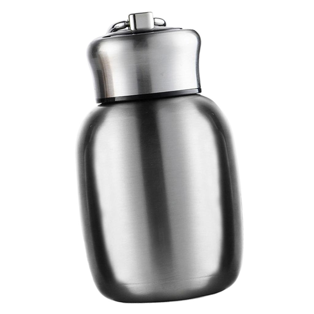 280ml Vacuum Water Bottle Stainless Steel Thermal Cup for Kids Silver