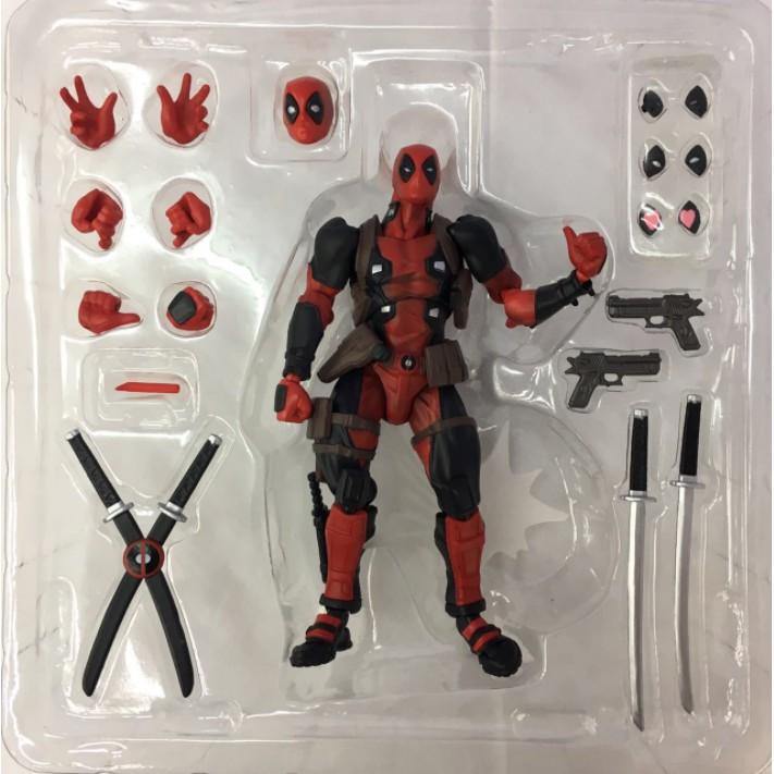 Mô hình Nhân Vật Phim điện ảnh Deadpool màu đỏ đậm tươi sắc nét phụ kiện loại 1