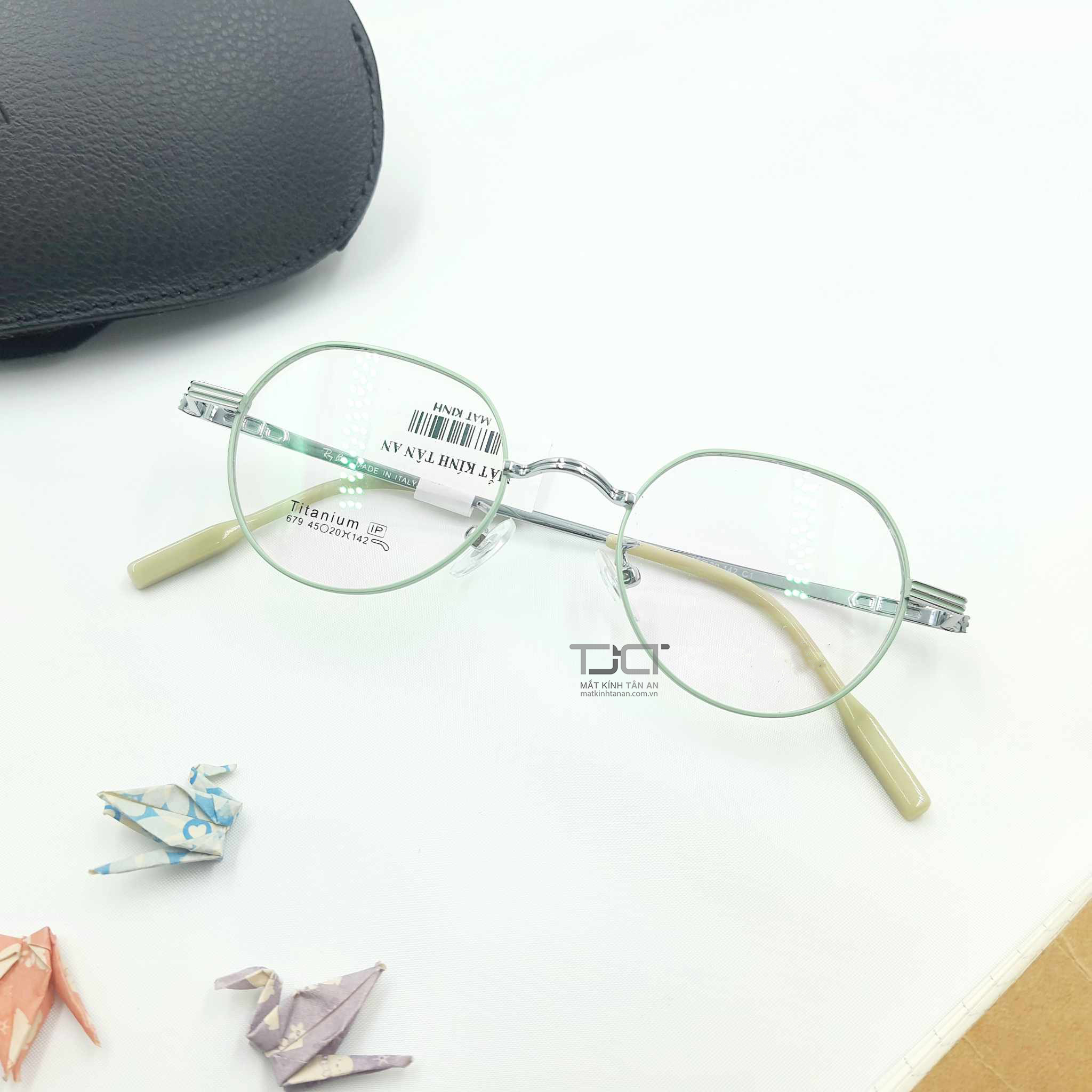 GỌNG KÍNH CẬN KIM LOẠI, PHOM TRÒNG LỤC GIÁC, NAM NỮ THỜI TRANG HÀN QUỐC