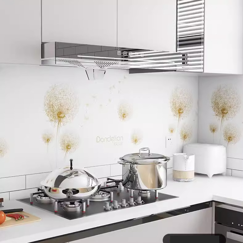 CUỘN 3 Mét Decal giấy dán bếp tráng nhôm chịu nhiệt mẫu bồ công anh khổ 60cm