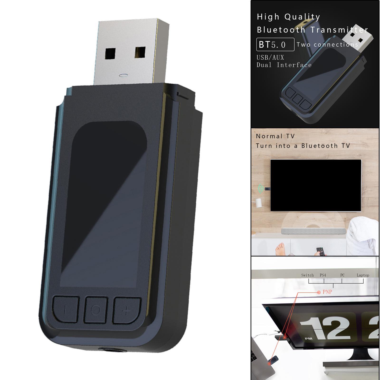 ATS2831 Bluetooth Adapter 5.0 AUX Dual-output 3.5mm Audio Plug And Play