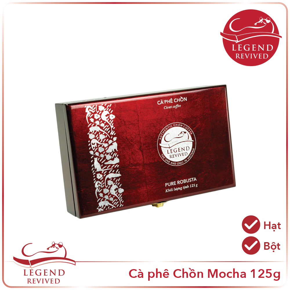 Cà phê Robusta Chồn Legend Revived – Hộp Sơn Mài 125g