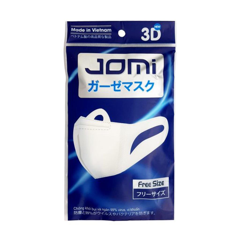 Khẩu trang Jomi 3D freesize ngăn khói bụi, vi khuẩn