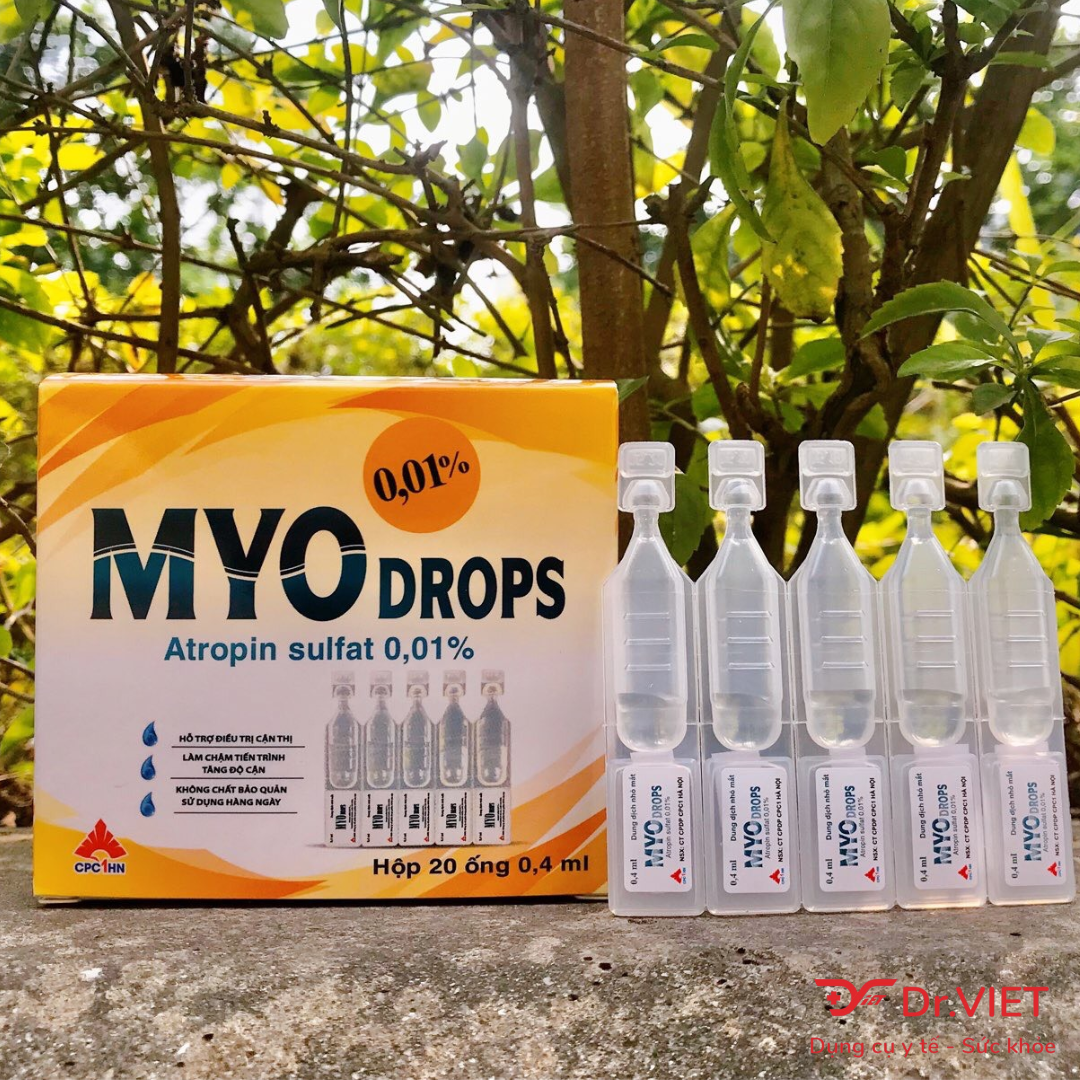 Dung dịch nhỏ mắt nhân tạo MYOdrops Chính hãng- Hỗ trợ giảm cận thị, Làm chậm tăng độ cận-Sử dụng hàng ngày, không chất bảo quản