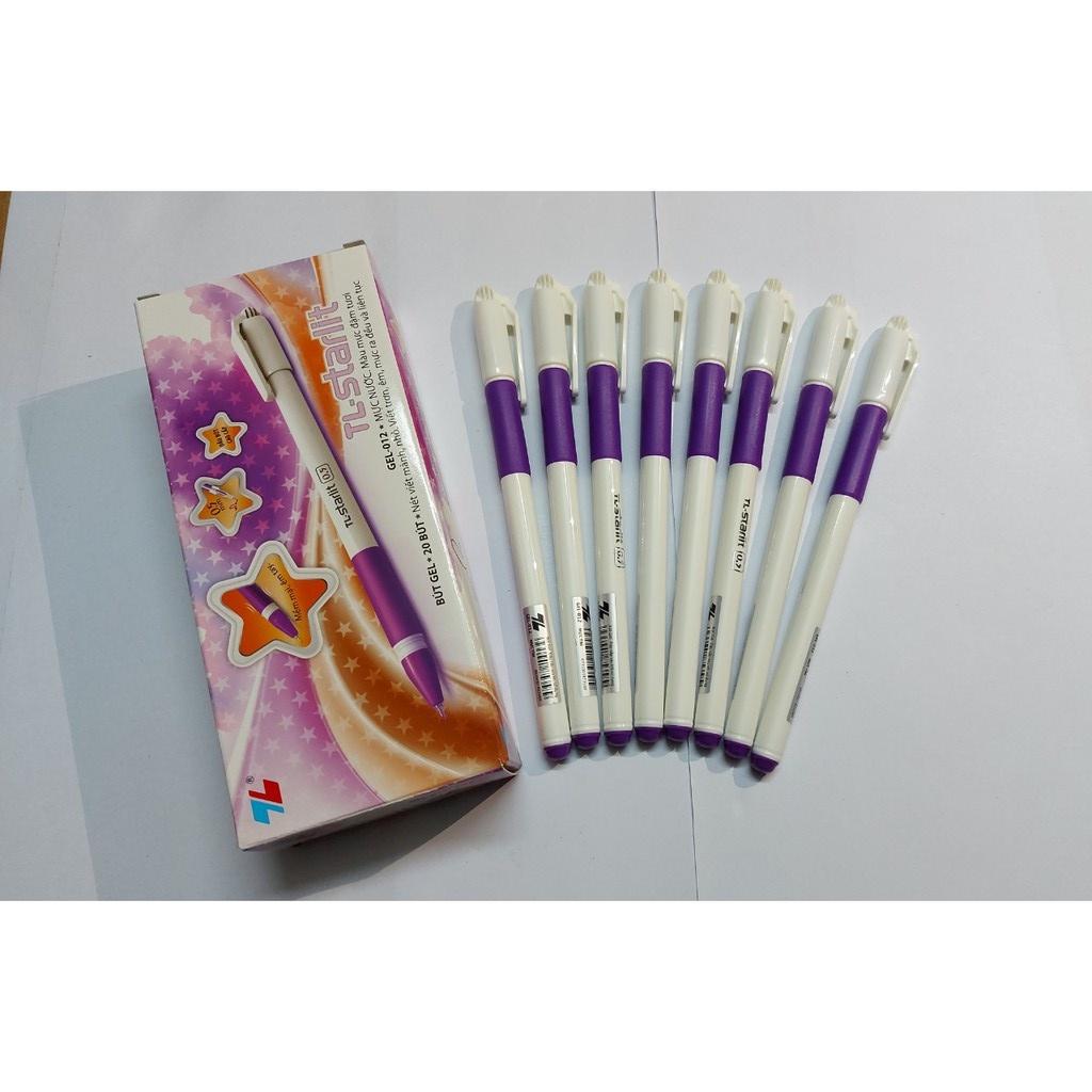 Hộp 20 Bút Gel Thiên Long GEL-012 ngòi 0.5mm - có đệm cầm tay mềm đầu bi cao cấp