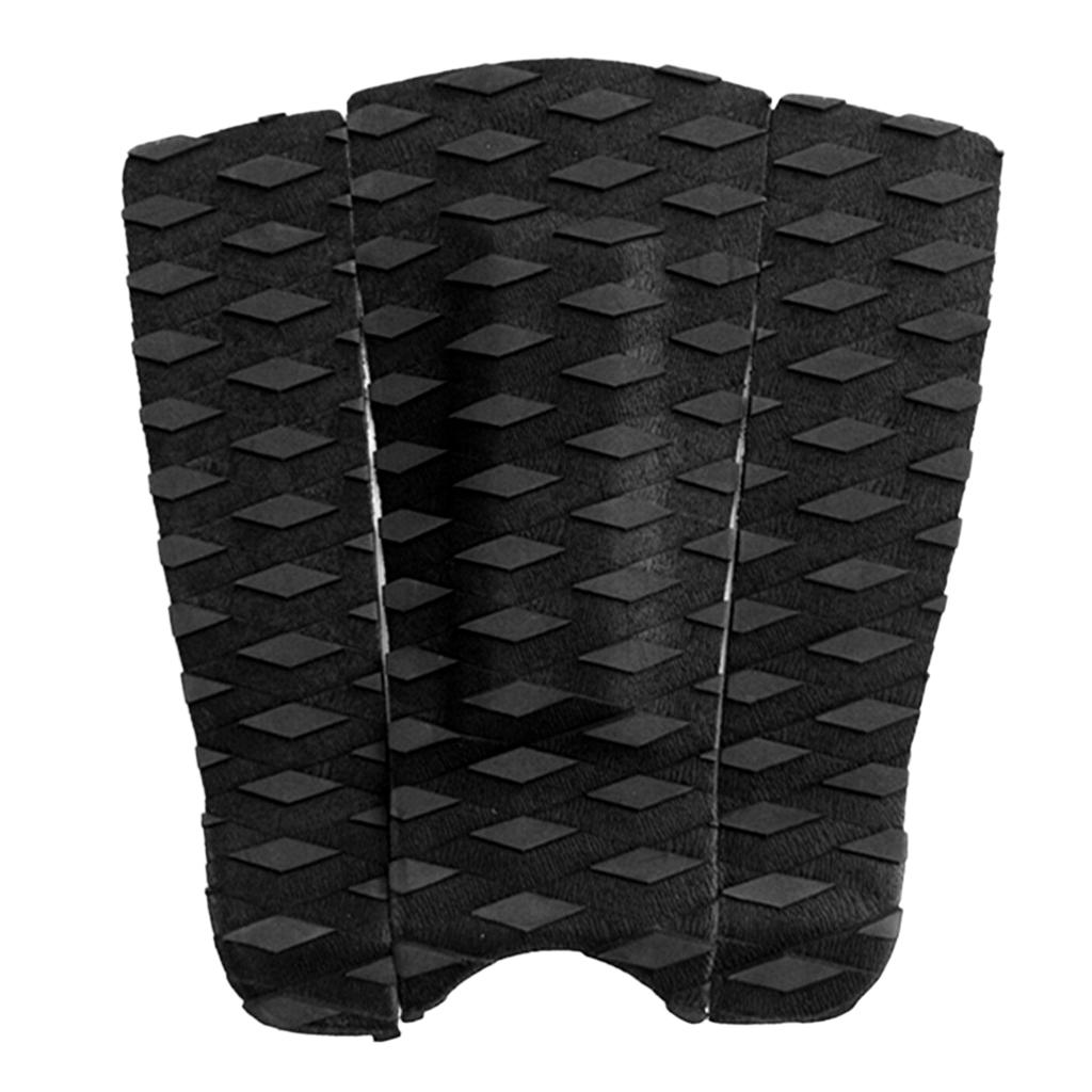 3 Pieces Premium EVA Diamond Patterned Anti-skid Surfing Traction Pad Surfboard Kiteboard Paddleboard Tail Pad Deck Grip