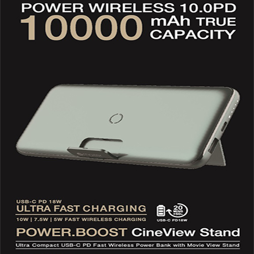 Pin Sạc Không Dây Mazer POWER.BOOST AIR.STAND 10000mAh  - hàng chính hãng