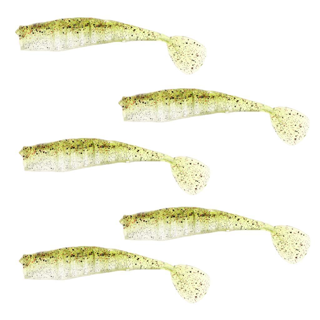 5 Pieces Floating Fishing Lures Bait Rainbow Fish Lures Fishing Bait Fishing Tools Swim Baits