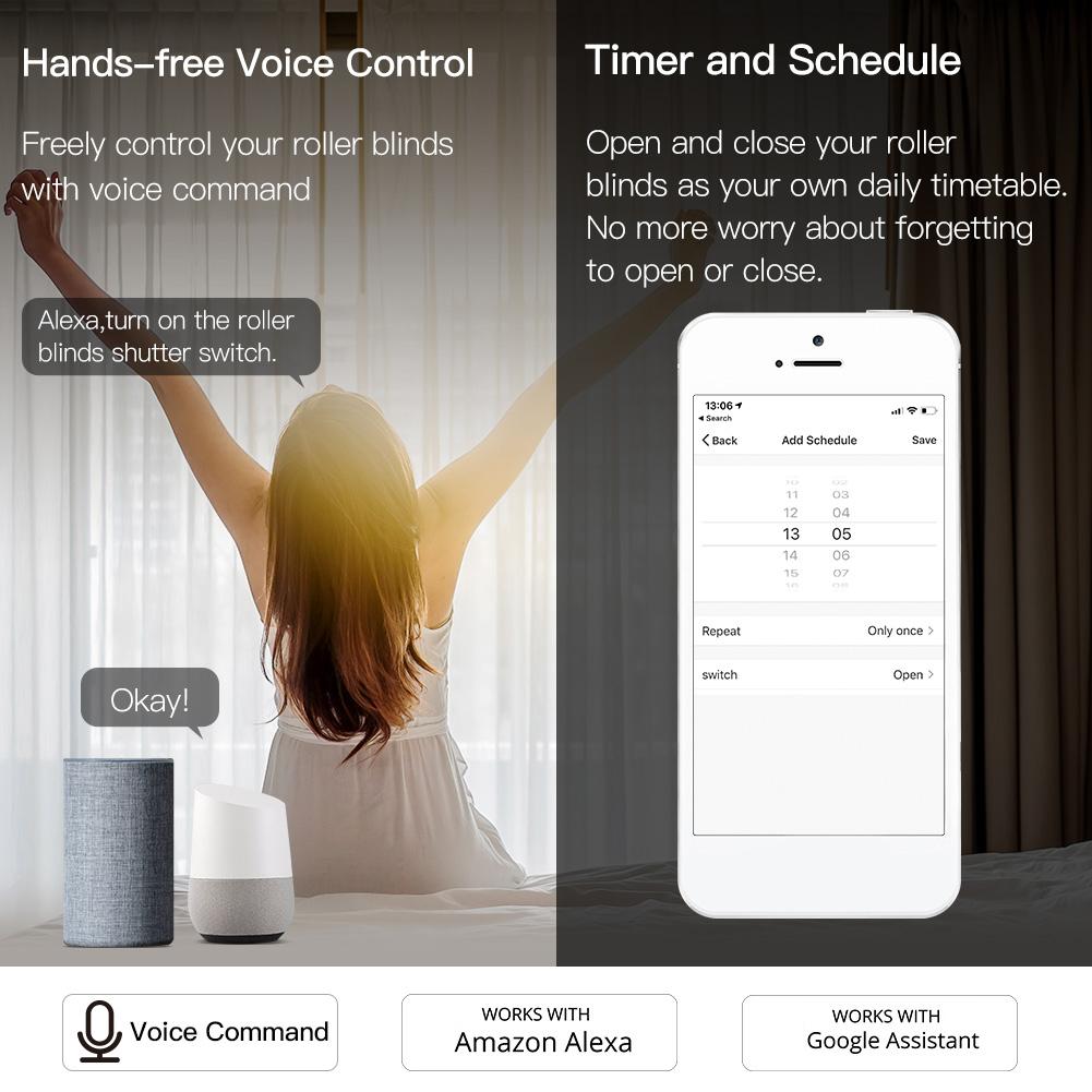 Mô-đun chuyển đổi rèm thông minh từ xa bằng WiFi, giọng nói