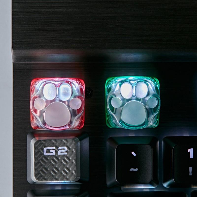 HSV 3D Resin -Cat Paws Color Pad Mechanical Keyboard KeyCaps for Cherry MX Switches