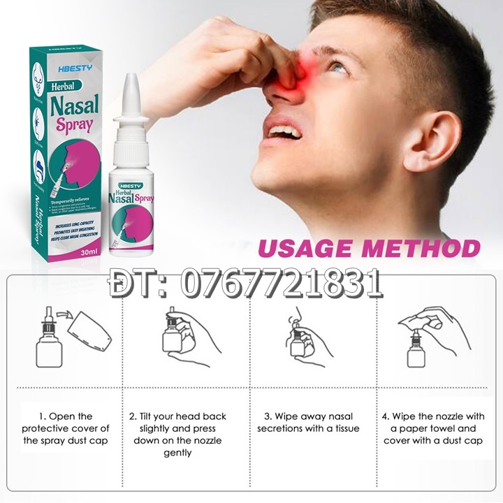 Dứt điểm viêm xoang, viêm mũi dị ứng, viêm mũi mãn tính, thông hốc xoang với chai xịt mũi Nasal Spray xuất xứ Nhật Bản loại 30 ml – Mã số 1215 - Nhà Cửa - Đời Sống / Dụng cụ nhà bếp / Dụng cụ làm bánh / Khuôn làm bánh 2000