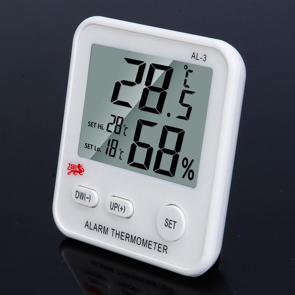 2x Easy to Read Refrigerator Freezer Thermometer High And Low Temperature Alarm