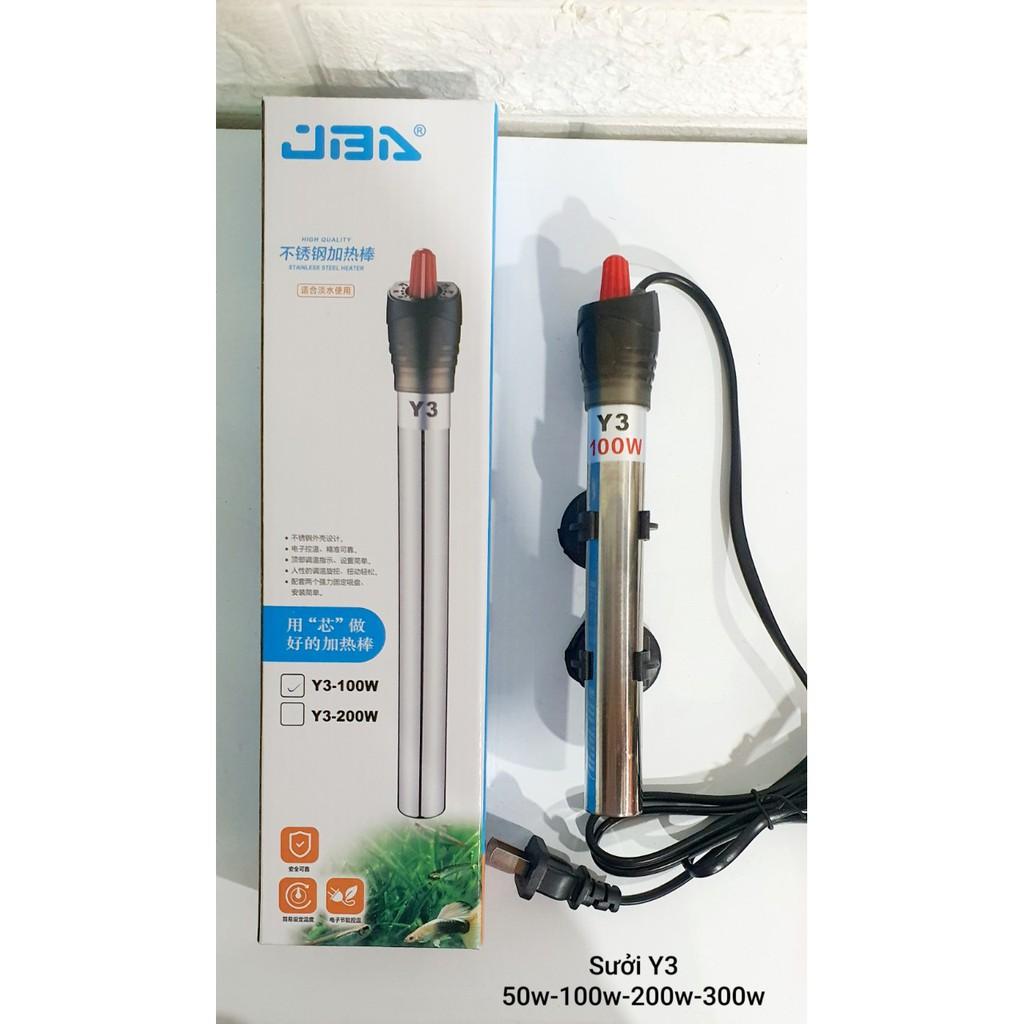 Sưởi bể cá Inox 50W 100W 200W và 500W- Sưởi Inox giá rẻ thích hợp cho mọi bể cá