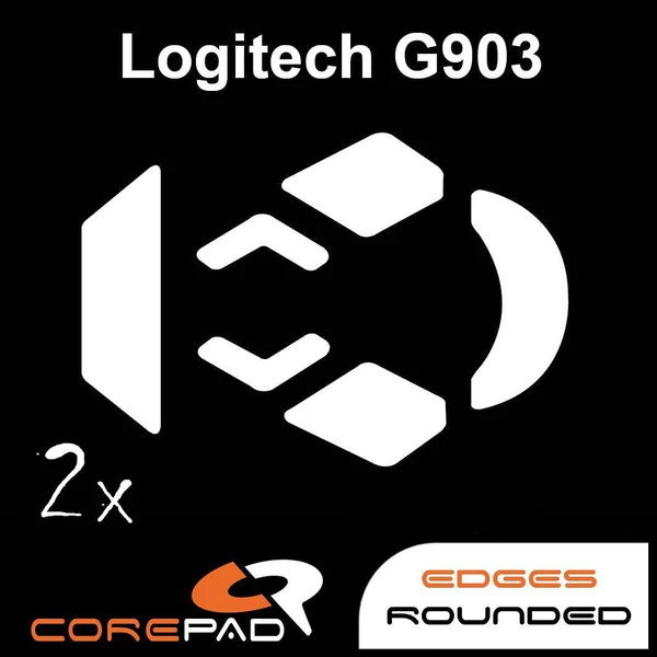 Feet chuột thay thế PTFE Corepad Skatez PRO Logitech G903 Lightspeed / Logitech G903 HERO Lightspeed (2 bộ) - Hàng Chính Hãng