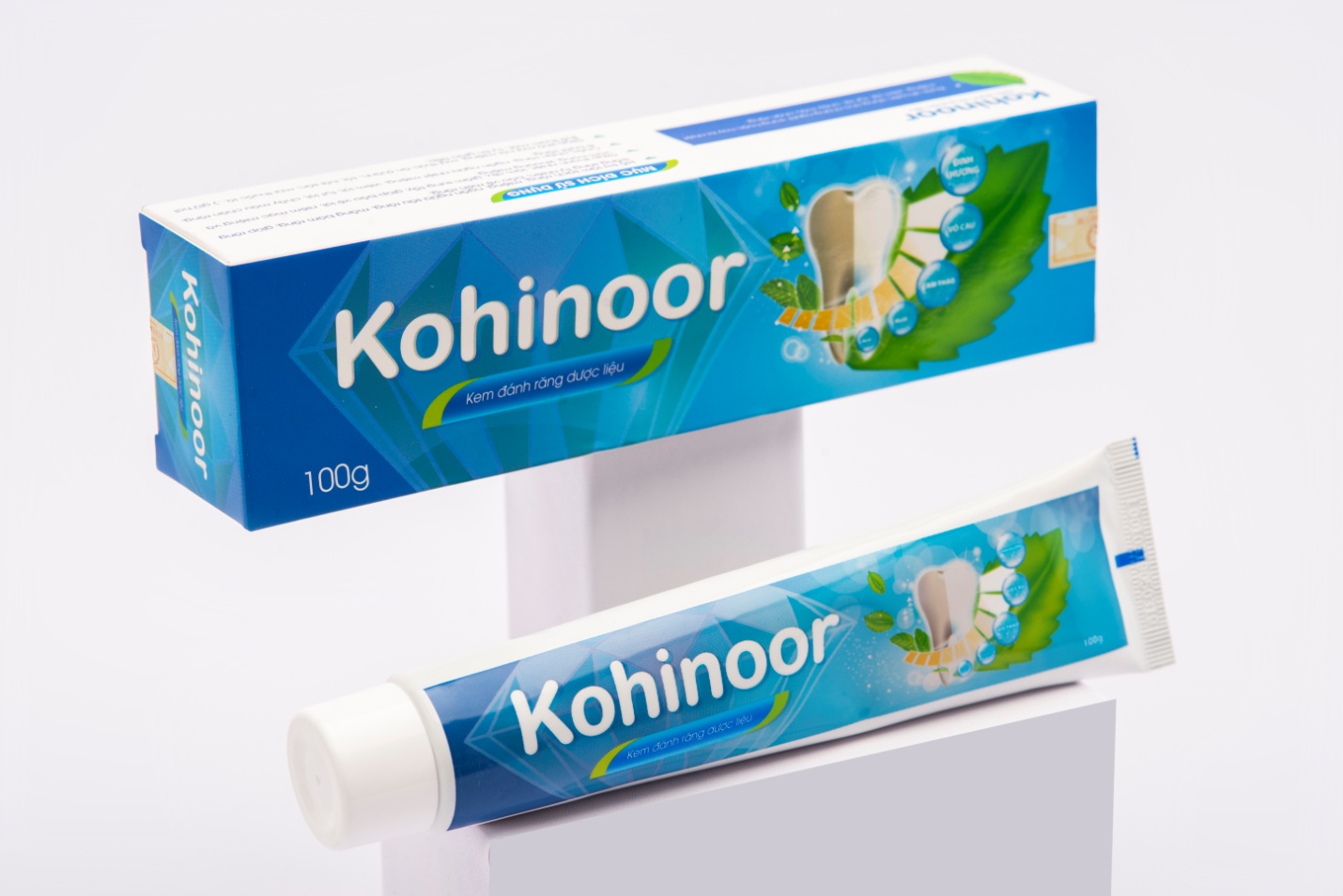 Kem đánh răng dược liệu Kohinoor -  Tặng Kèm Cột Tóc Tai Thỏ Màu Ngẫu Nhiên