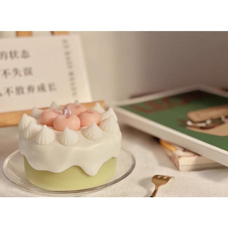 Nến Thơm Bánh Kem Cherry Chóp Kem Tinh D