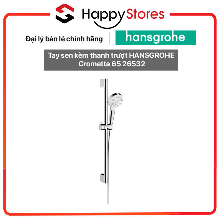 Tay sen kèm thanh trượt HANSGROHE Crometta 65 26532 - Hàng nhập khẩu