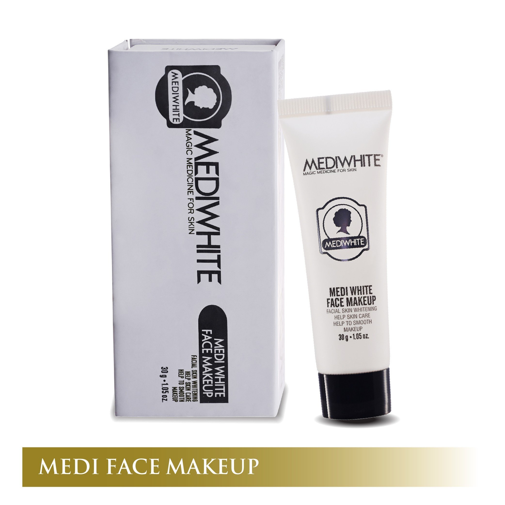 Kem Che Khuyết Điểm Medi White Face Makeup Kích Trắng Da Dưỡng Ẩm Bearberry Vitamin C - E