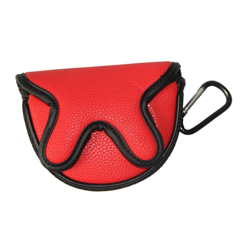 Golf Putter Cover,Putter covers for head Mallet Putter Head Cover Leather Golf Putter Cover Mallet with Closure