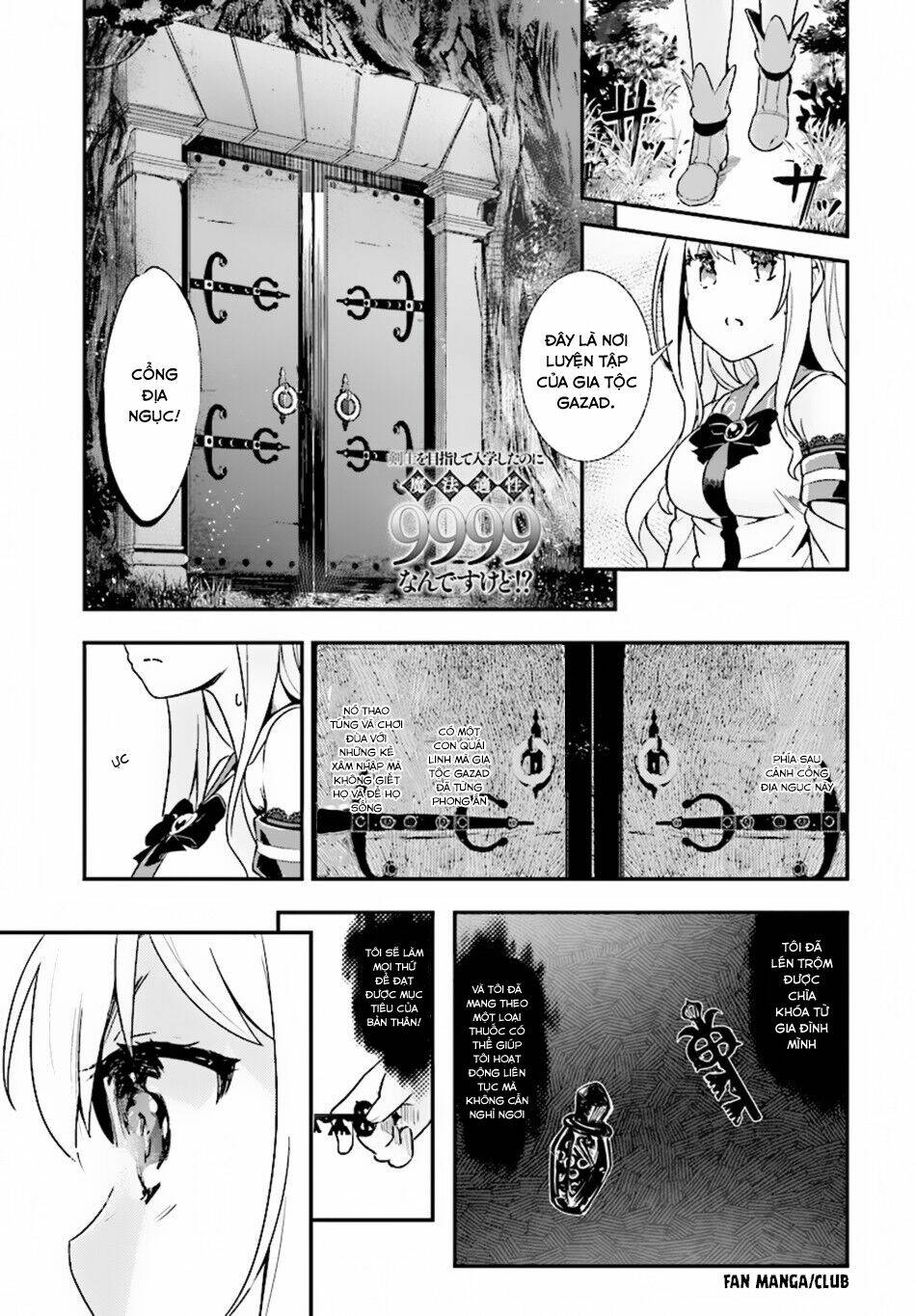 kenshi o mezashite nyugaku shitanoni maho tekisei 9999 nandesukedo!? chapter 8 1
