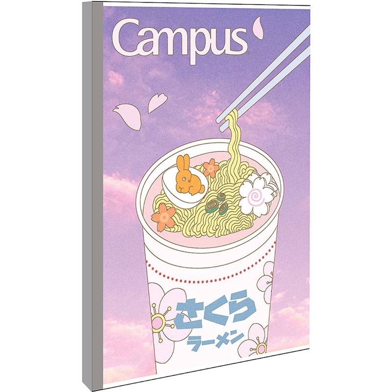 Vở B5 200 Trang Campus Kawaii - Kẻ Ngang Có Chấm - Mẫu 1 - Màu Tím