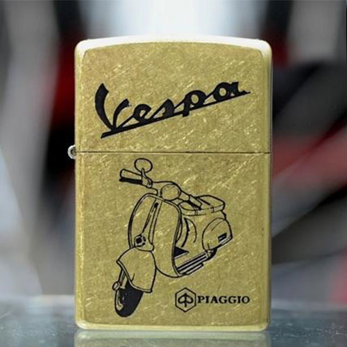 Bật Lửa Zippo 201fb Khắc Vespa 02 - 201fb.Vespa02