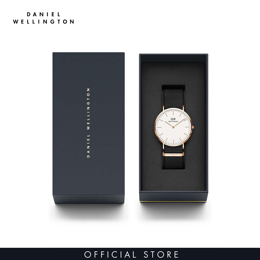 Đồng hồ Nam, Nữ Daniel Wellington dây vải nato - Classic Cornwall 36mm DW00100259