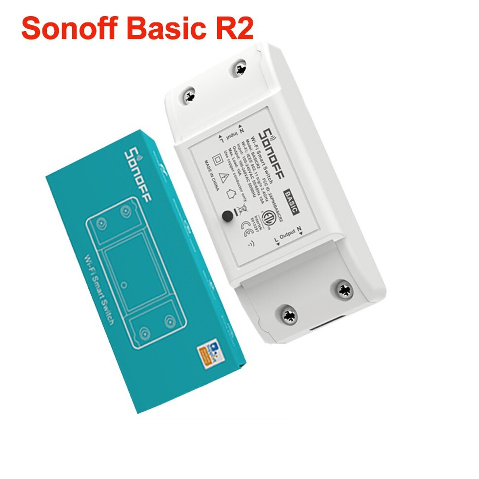 Công Tắc Sonoff Basic R2 Điều Khiển Từ Xa Qua Wifi / Bluetooth