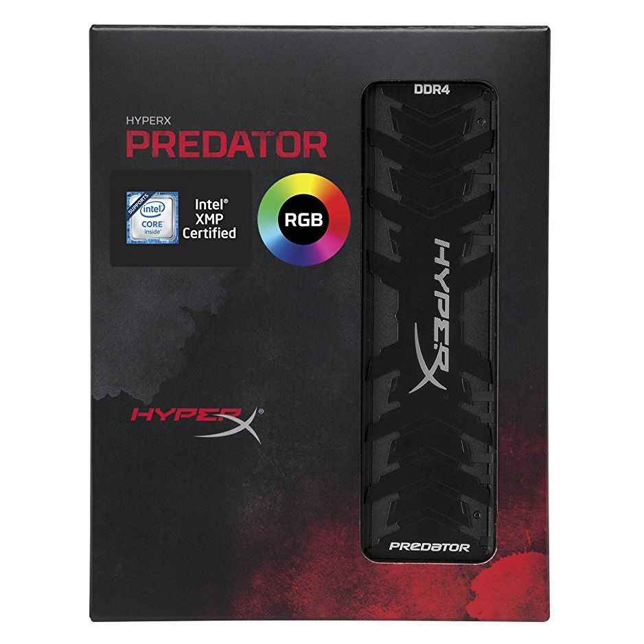 Ram PC Kingston HyperX Predator DDR4 RGB 32GB Bus 3200 Black CL16 XMP (Kit 16GB x 2) HX432C16PB3AK2/32 - Hàng Chính Hãng